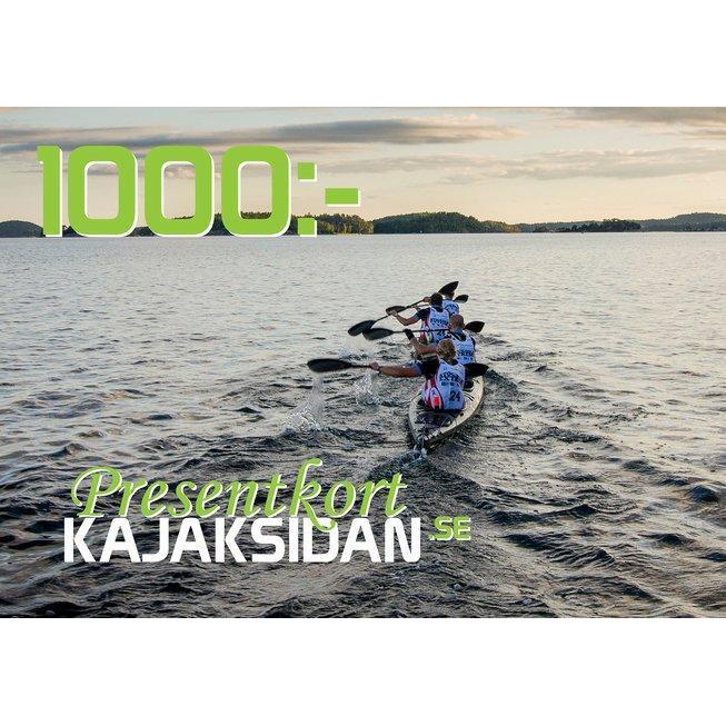 Presentkort 1000kr-Kajaksidan