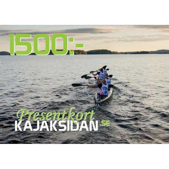 Presentkort 1500kr-Kajaksidan