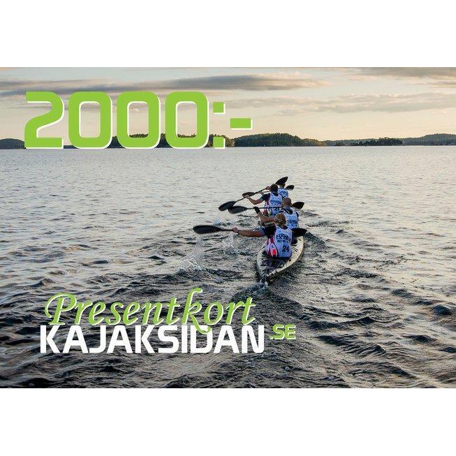 Presentkort 2000kr-Kajaksidan