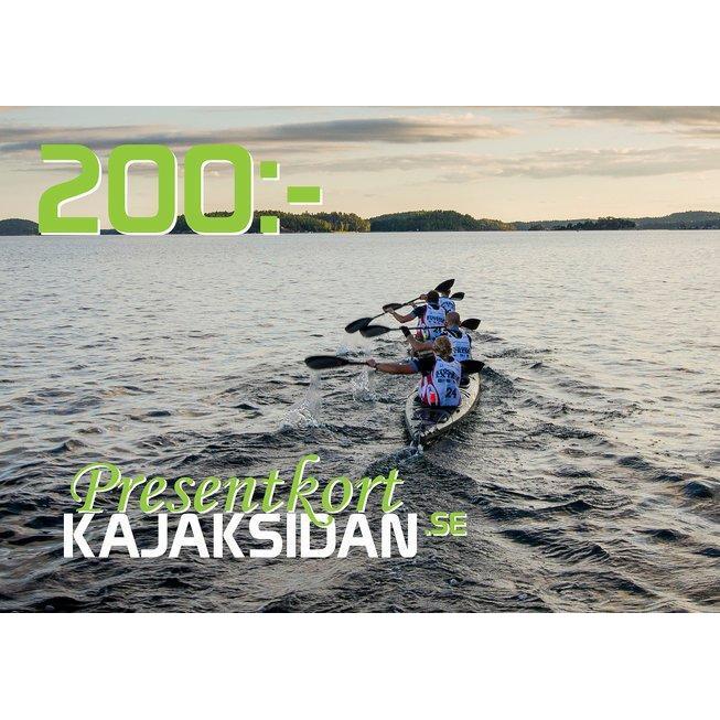 Presentkort 200kr-Kajaksidan